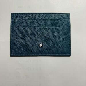 Montblanc Blue Leather Card Holder